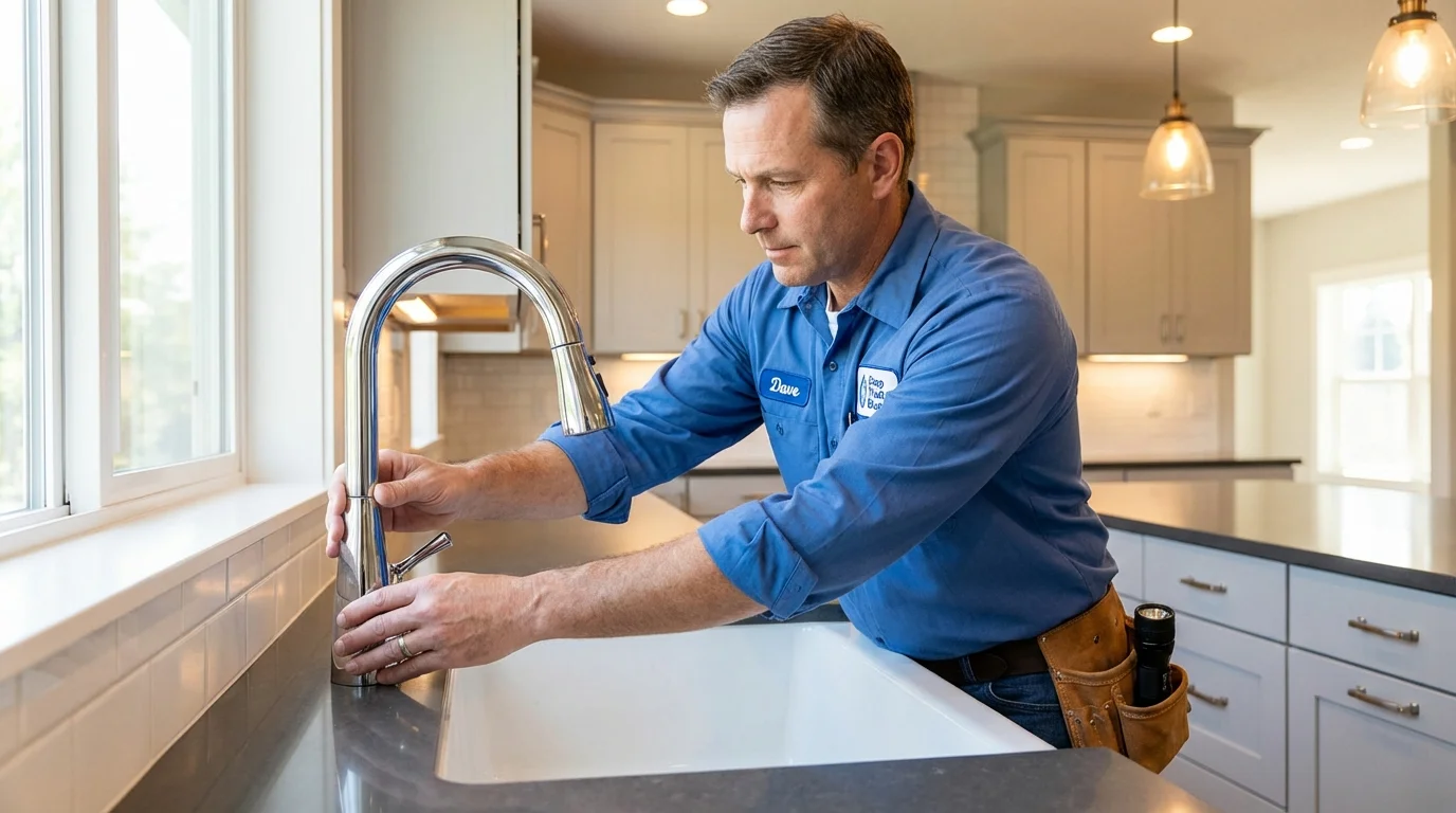 Kitchen faucet installation by Johns Plumbing LLC in Santa Maria